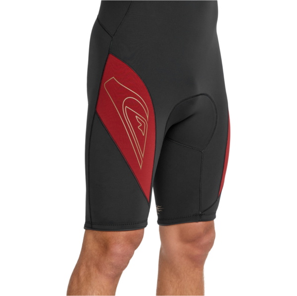 2026 Quiksilver Heren Mercury 2/2mm Borst Ritssluiting Lange Mouwen Lentepak Wetsuit 25AW243501 - High Risk Red